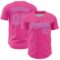 Custom Pink Light Blue 3D Pattern Design Confetti Colorful Speckle Authentic Baseball Jersey