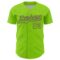 Custom Neon Green Purple 3D Pattern Design Confetti Colorful Speckle Authentic Baseball Jersey