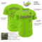 Custom Neon Green Purple 3D Pattern Design Confetti Colorful Speckle Authentic Baseball Jersey