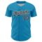 Custom Panther Blue Black-White 3D Pattern Design Confetti Colorful Speckle Authentic Baseball Jersey