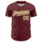Custom Burgundy Old Gold-White 3D Pattern Design Confetti Colorful Speckle Authentic Baseball Jersey