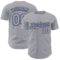 Custom Gray Navy 3D Pattern Design Confetti Colorful Speckle Authentic Baseball Jersey