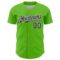 Custom Aurora Green Black-White 3D Pattern Design Confetti Colorful Speckle Authentic Baseball Jersey