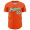 Custom Orange White-Kelly Green 3D Pattern Design Confetti Colorful Speckle Authentic Baseball Jersey