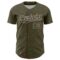 Custom Olive Black-Cream 3D Pattern Design Confetti Colorful Speckle Authentic Baseball Jersey