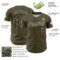 Custom Olive Black-Cream 3D Pattern Design Confetti Colorful Speckle Authentic Baseball Jersey