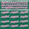 Custom Kelly Green Pink-White 3D Pattern Design Confetti Colorful Speckle Authentic Baseball Jersey