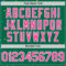 Custom Kelly Green Pink-White 3D Pattern Design Confetti Colorful Speckle Authentic Baseball Jersey