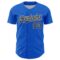 Custom Thunder Blue Black-White 3D Pattern Design Confetti Colorful Speckle Authentic Baseball Jersey