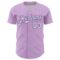 Custom Light Purple White-Purple 3D Pattern Design Confetti Colorful Speckle Authentic Baseball Jersey
