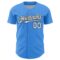 Custom Electric Blue White-Black 3D Pattern Design Confetti Colorful Speckle Authentic Baseball Jersey