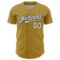 Custom Old Gold White-Black 3D Pattern Design Confetti Colorful Speckle Authentic Baseball Jersey