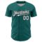 Custom Teal White-Black 3D Pattern Design Confetti Colorful Speckle Authentic Baseball Jersey
