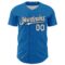 Custom Blue White-Black 3D Pattern Design Confetti Colorful Speckle Authentic Baseball Jersey