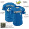 Custom Blue White-Black 3D Pattern Design Confetti Colorful Speckle Authentic Baseball Jersey
