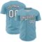 Custom Shadow Blue White-Black 3D Pattern Design Confetti Colorful Speckle Authentic Baseball Jersey
