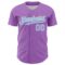 Custom Medium Purple Light Blue-White 3D Pattern Design Confetti Colorful Speckle Authentic Baseball Jersey