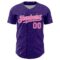 Custom Purple Pink-White 3D Pattern Design Confetti Colorful Speckle Authentic Baseball Jersey