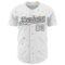 Custom White Black 3D Pattern Design Confetti Colorful Speckle Authentic Baseball Jersey