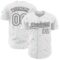 Custom White Black 3D Pattern Design Confetti Colorful Speckle Authentic Baseball Jersey