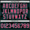 Custom Black Neon Pink-Aqua Curve Lines Authentic Baseball Jersey