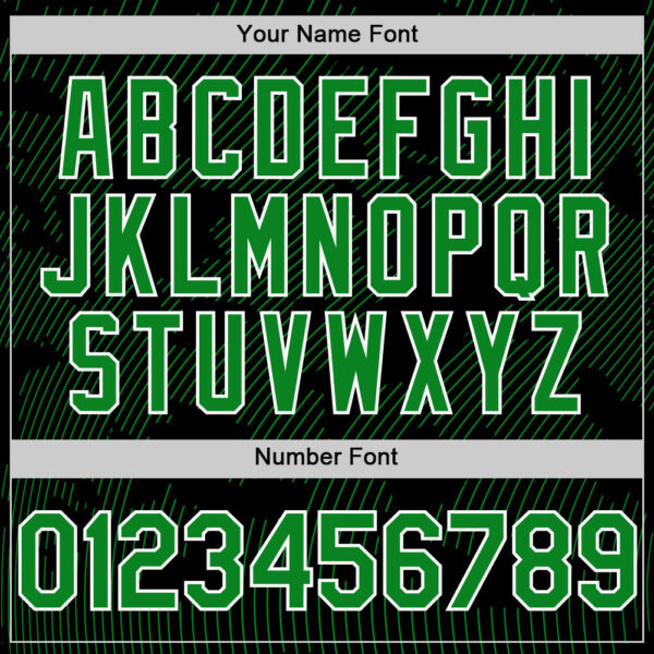 Custom Black Grass Green-White Curve Lines Authentic Baseball Jersey