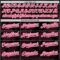 Custom Black Neon Pink-White Curve Lines Authentic Baseball Jersey