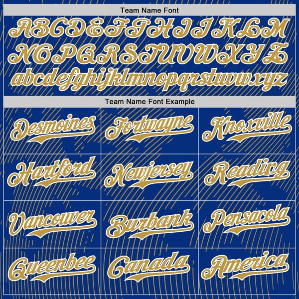 Custom Royal Old Gold-White Curve Lines Authentic Baseball Jersey