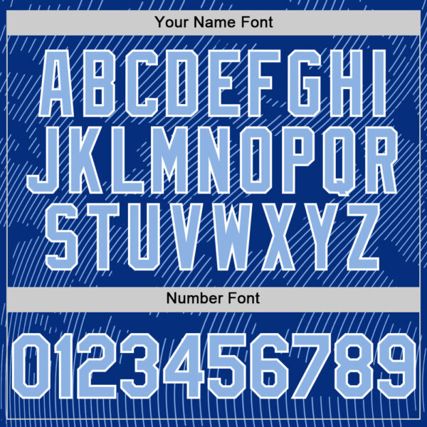 Custom Royal Light Blue-White Curve Lines Authentic Baseball Jersey