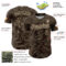 Custom Brown Cream Curve Lines Authentic Baseball Jersey