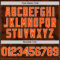 Custom Brown Orange-White Curve Lines Authentic Baseball Jersey