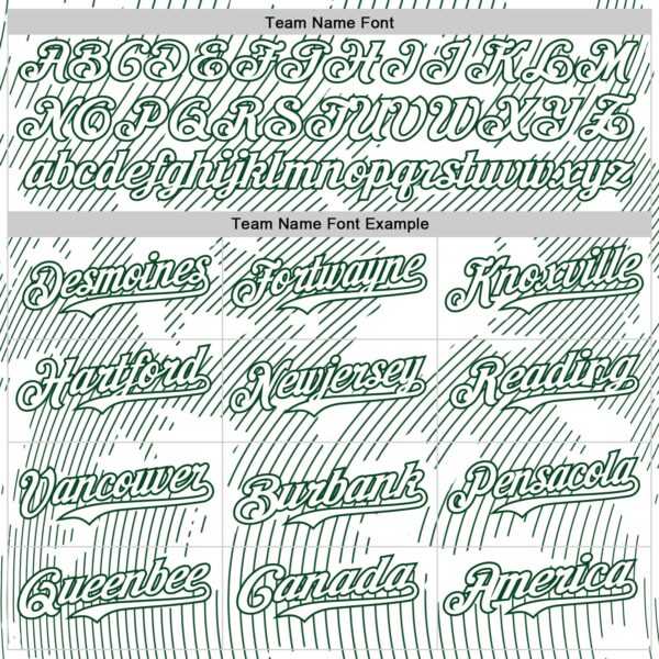 Custom White Green Curve Lines Authentic Baseball Jersey