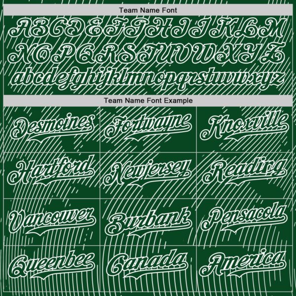 Custom Green White Curve Lines Authentic Baseball Jersey