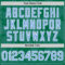 Custom Kelly Green Light Blue-White Curve Lines Authentic Baseball Jersey