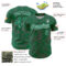 Custom Kelly Green Pink-White Curve Lines Authentic Baseball Jersey