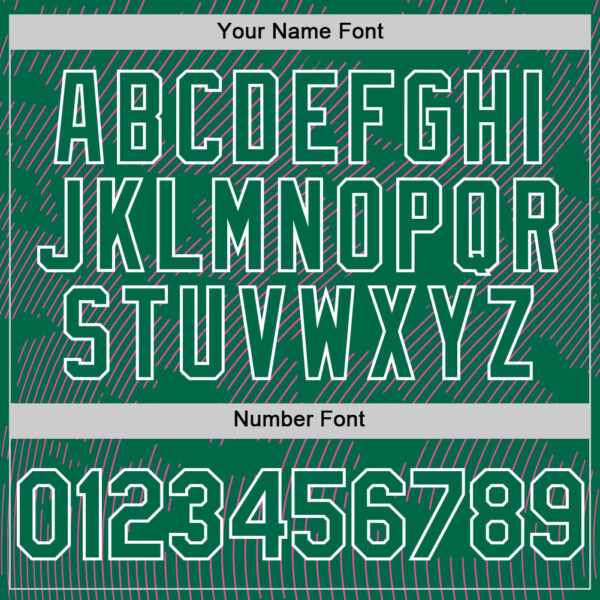 Custom Kelly Green Pink-White Curve Lines Authentic Baseball Jersey
