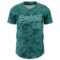 Custom Teal White Curve Lines Authentic Baseball Jersey
