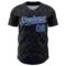 Custom Black Royal-White 3D Pattern Design Abstract Network Authentic Baseball Jersey