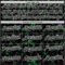 Custom Black Grass Green-White 3D Pattern Design Abstract Network Authentic Baseball Jersey