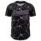 Custom Black Light Purple 3D Pattern Design Abstract Network Authentic Baseball Jersey