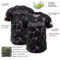 Custom Black Light Purple 3D Pattern Design Abstract Network Authentic Baseball Jersey