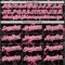 Custom Black Neon Pink-White 3D Pattern Design Abstract Network Authentic Baseball Jersey