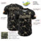 Custom Black Cream 3D Pattern Design Abstract Network Authentic Baseball Jersey