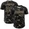 Custom Black Cream 3D Pattern Design Abstract Network Authentic Baseball Jersey