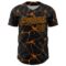 Custom Black Bay Orange 3D Pattern Design Abstract Network Authentic Baseball Jersey