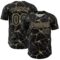 Custom Black Vegas Gold 3D Pattern Design Abstract Network Authentic Baseball Jersey