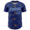 Custom Royal Old Gold-White 3D Pattern Design Abstract Network Authentic Baseball Jersey