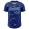 Custom Royal Light Blue-White 3D Pattern Design Abstract Network Authentic Baseball Jersey