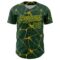 Custom Green Yellow 3D Pattern Design Abstract Network Authentic Baseball Jersey