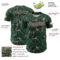 Custom Green Medium Pink 3D Pattern Design Abstract Network Authentic Baseball Jersey